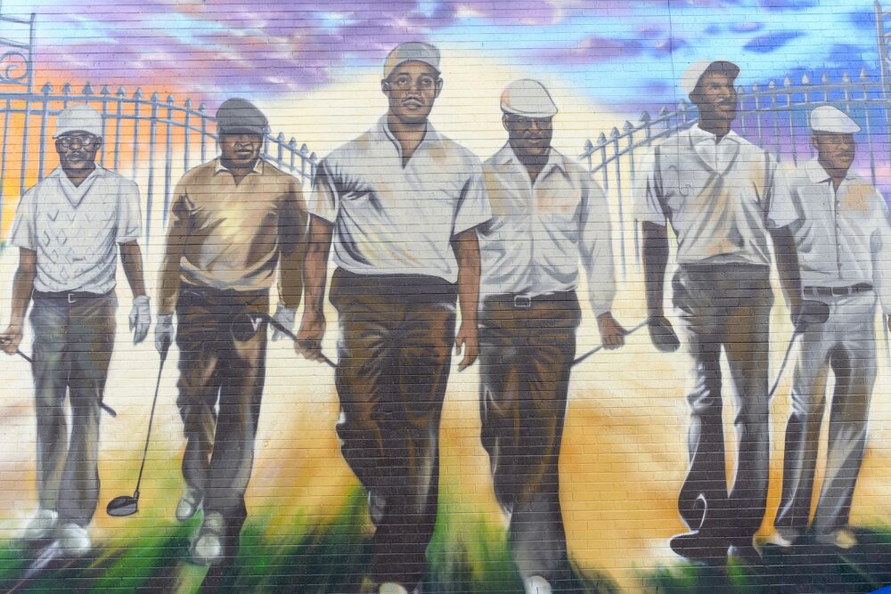 Civil Rights mural in Greensboro NC