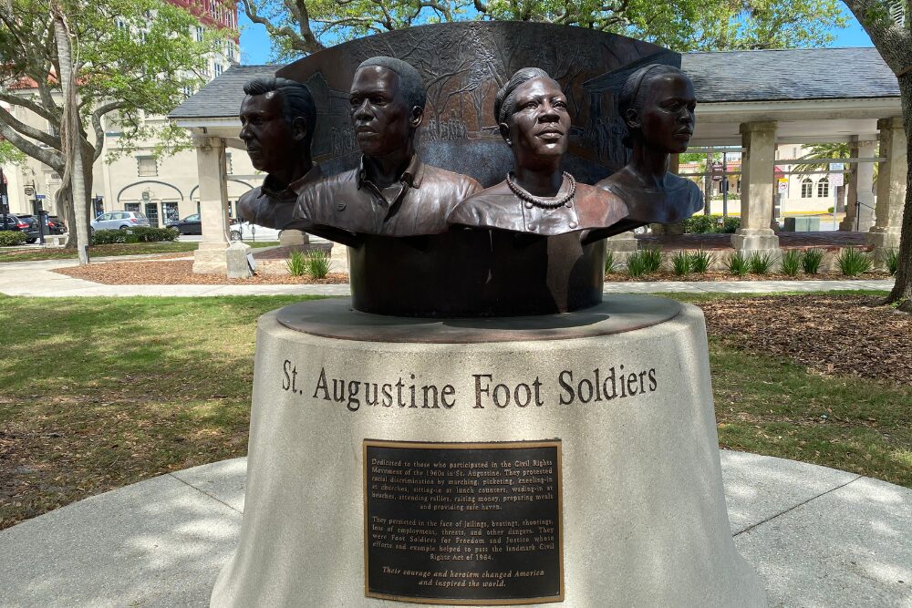 Foot soldiers monument in St. Augustine FL