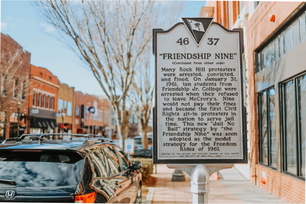 Friendship 9 signage in Rock Hill SC