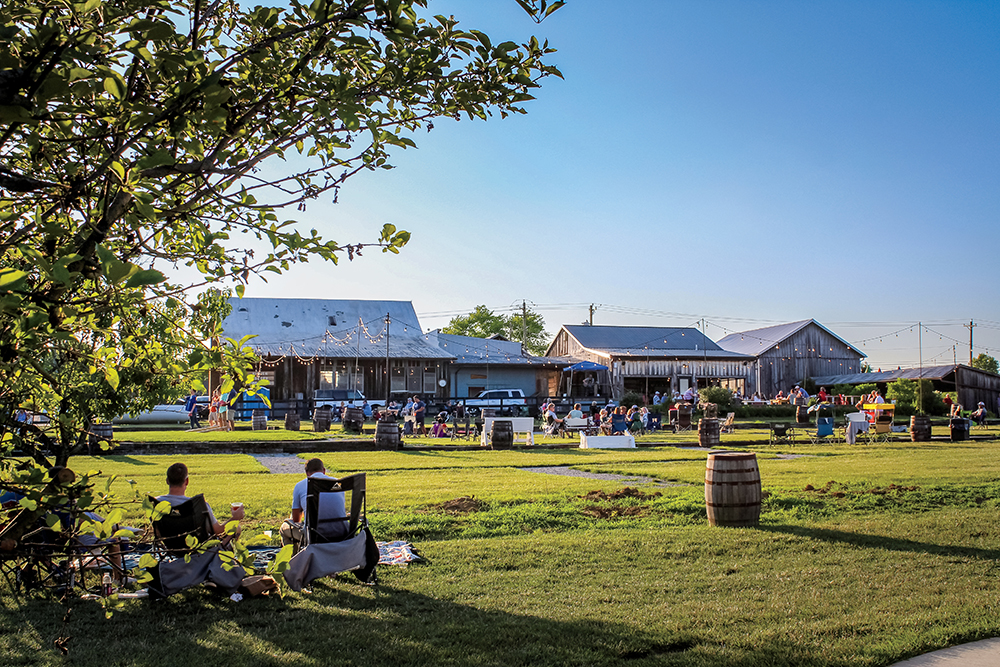 A view of the grounds at Lebanon's Hidden Valley Orchards, one of several farm-to-table experiences near Dayton, Ohio.