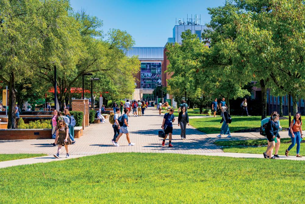 First day of fall semester on campus