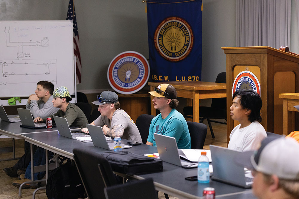 Students receive both classroom instruction and hands-on training.