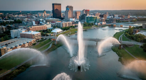 Aerial of Dayton, Ohio