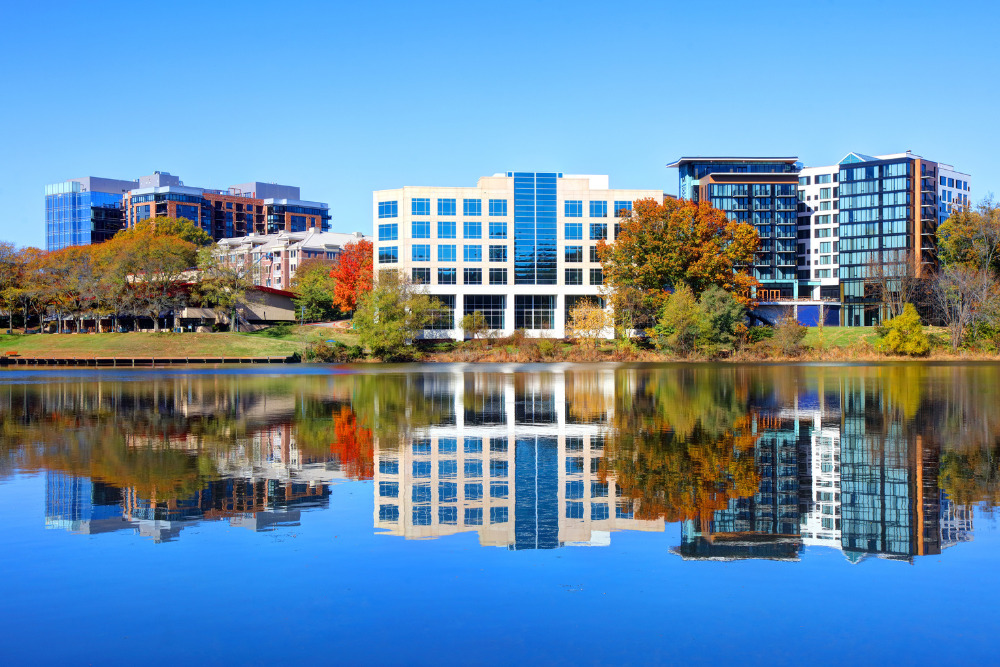 Businesses in Columbia, MD, enjoy a central location between Baltimore and Washington, D.C. and a talent pipeline with highly educated workers.