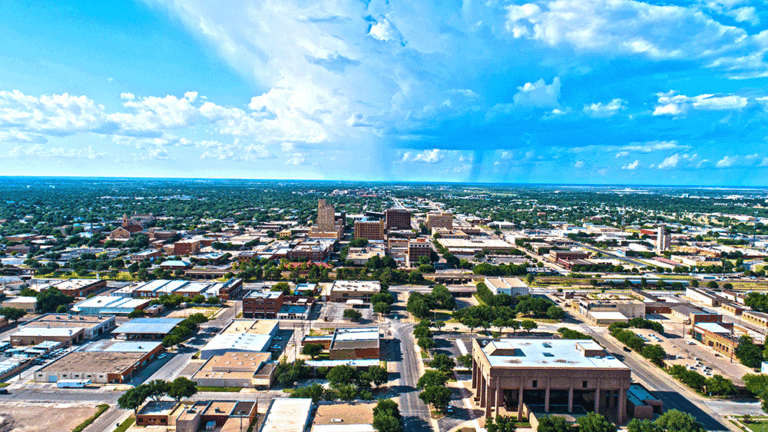 Aerial view of Abilene, TX