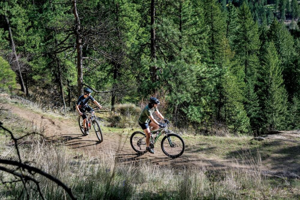 Dominic MacIsaac bike on the Penstemon Path in Moscow, Idaho ©Journal Communications/Chiana McInelly