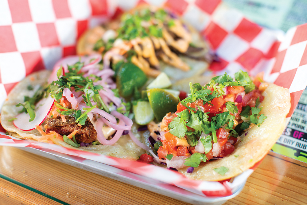 Tacos at RAD DADS' Tacos & Tequila Bar in downtown Muskegon, MI.