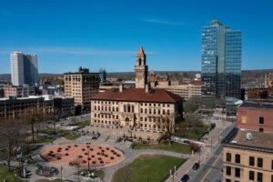 The Worcester City Hall and Common