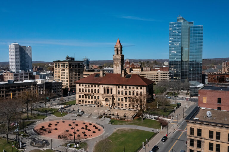 The Worcester City Hall and Common