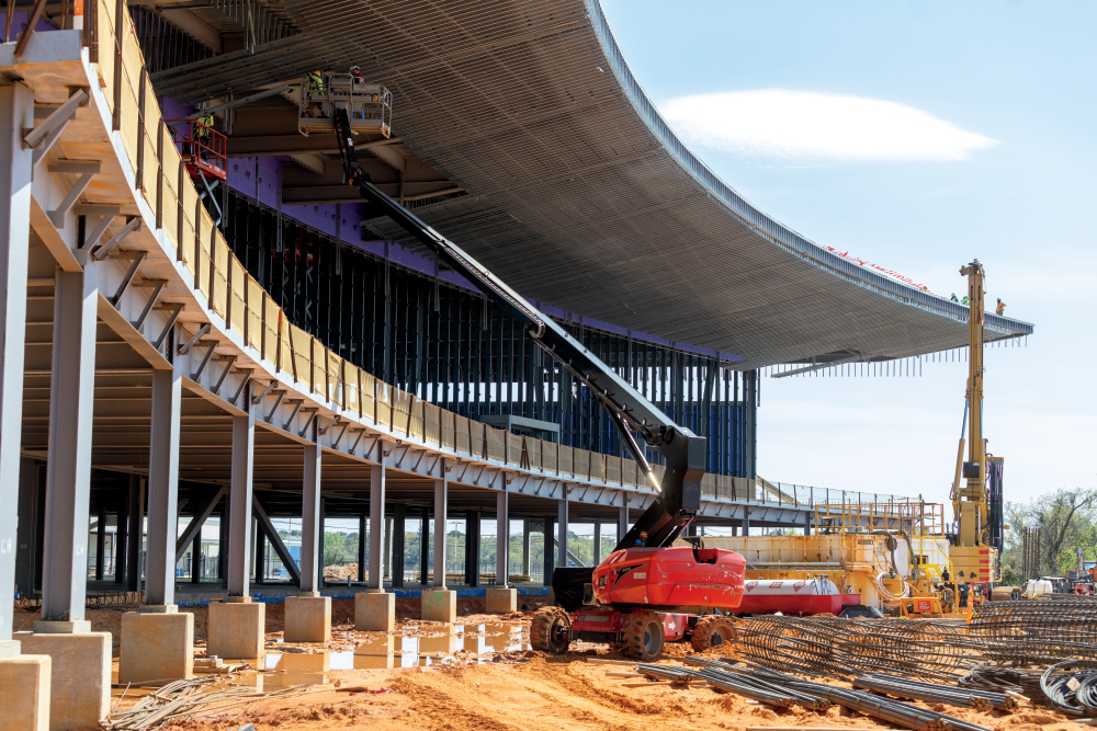 A new passenger terminal is under construction at the Mobile International Airport.