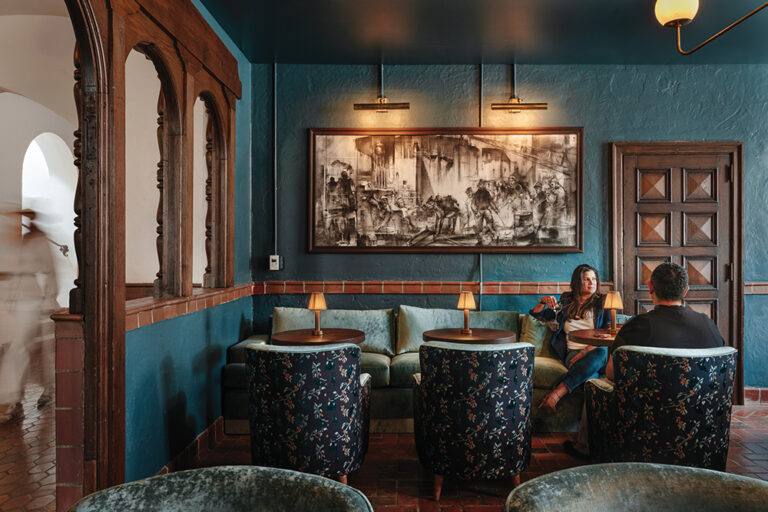 Patrons relax at Common House, a social club located in Chattanooga’s Southside that offers both coworking spaces and corporate memberships tailored for businesses.