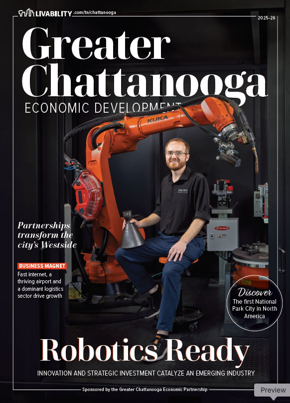 2025-26 Livability Greater Chattanooga Economic Development magazine cover