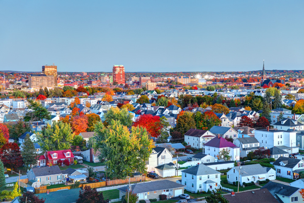 Manchester, New Hampshire, is known for its industrial heritage, riverside mills, affordability, and arts & cultural destination.