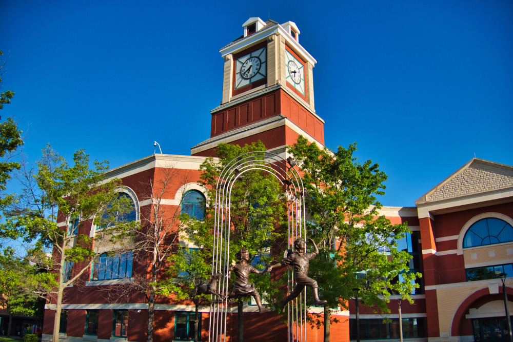 An image of the Johnson County Administration building in Olathe, Kansas.