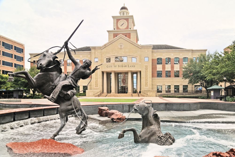 The exterior of City Hall in Sugar Land, Texas. Sugar Land is one of the best places to live in the Southwest.