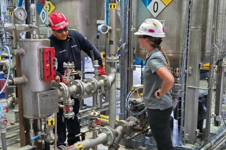 Employees at Evonik Corporation in Mobile, AL.