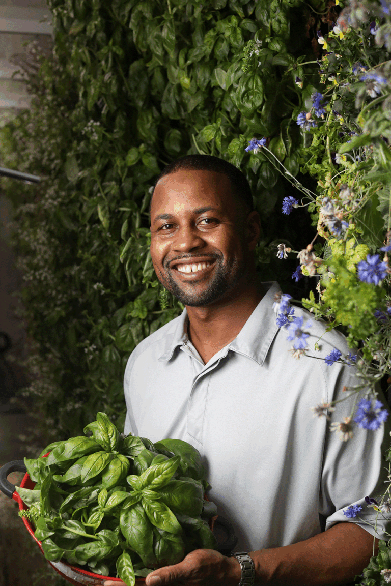 Mario Vitalis, owner and founder of New Age Provisions in Indianapolis, Indiana.