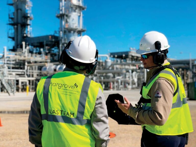 Hargrove employees onsite at a refinery