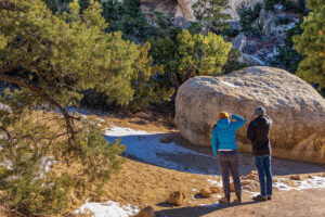 La Ventana Arch in New Mexico. New Mexico hiking trails offer spectacular scenery.