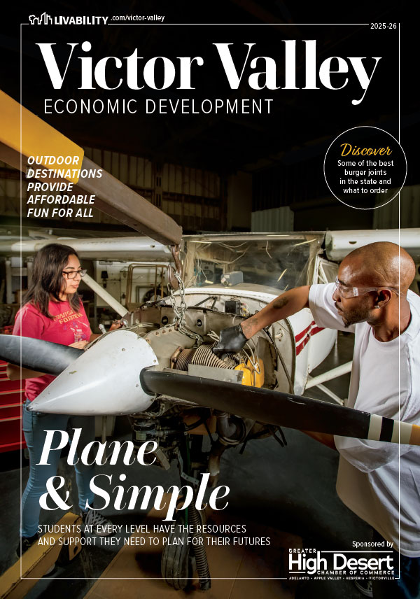 2025-26 Livability Victor Valley Economic Development magazine cover