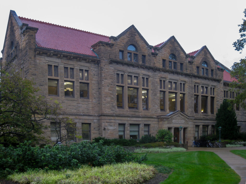 University building of a high ranked university in Oberlin Ohio. The building on the image is Oberlin college in Ohio state a private university