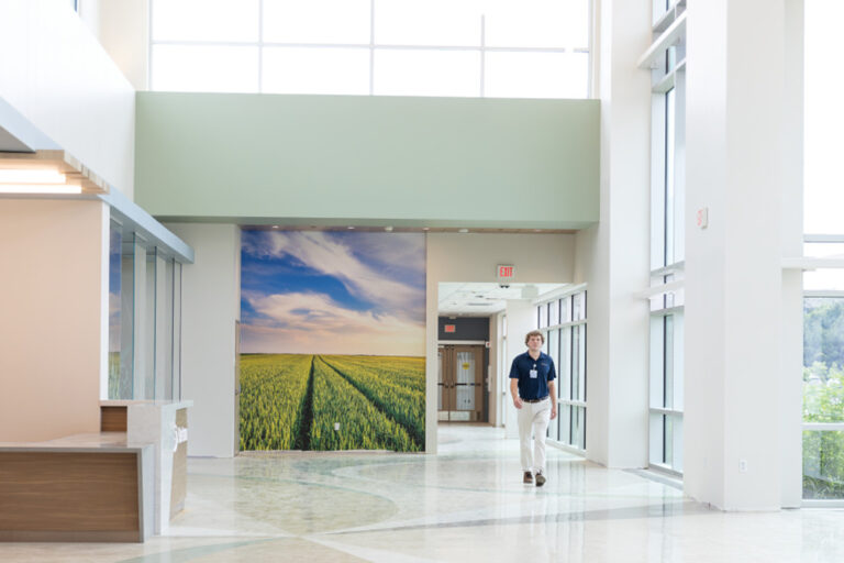 The main entrance at Sentara Albemarle Regional Health Campus in Elizabeth City, NC