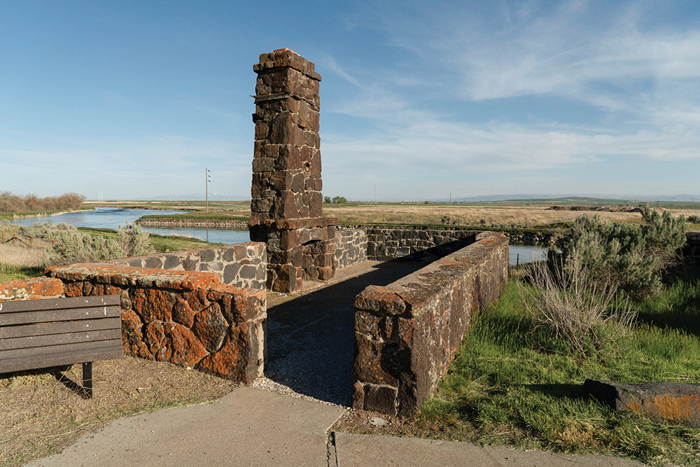 Remnant of the guard station at the entrance to Minidoka in Southern Idaho.