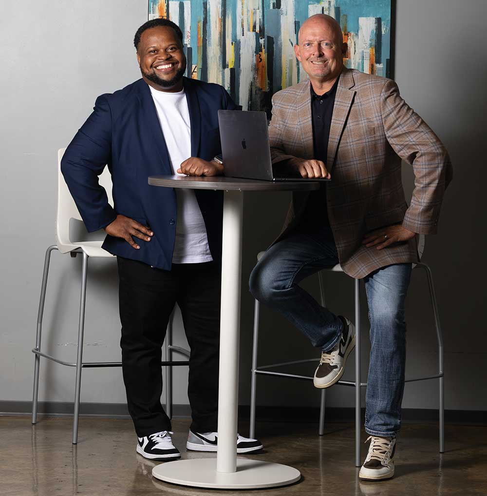 Greater Nashville Technology Council Board Chair Rod McDaniel, left,and President and CEO Mark Blaze.