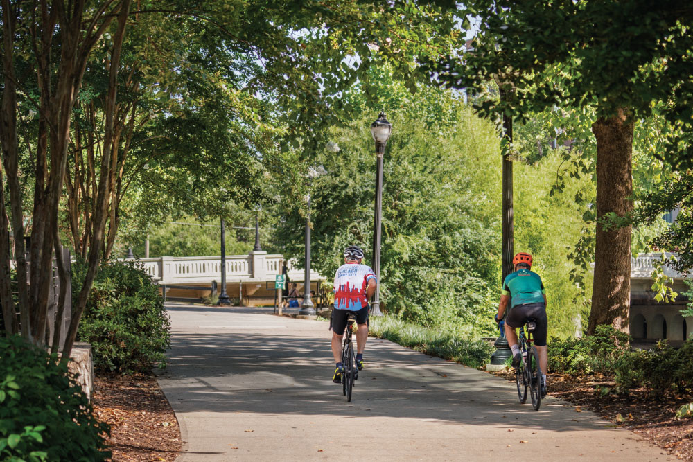 The Swamp Rabbit Trail in Greenville, SC