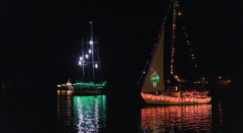 Lighted Boat Parade in Elizabeth City, NC