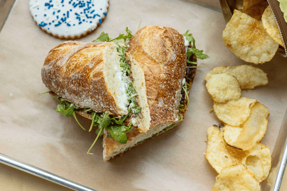 A sandwich from Martinelli’s Market 