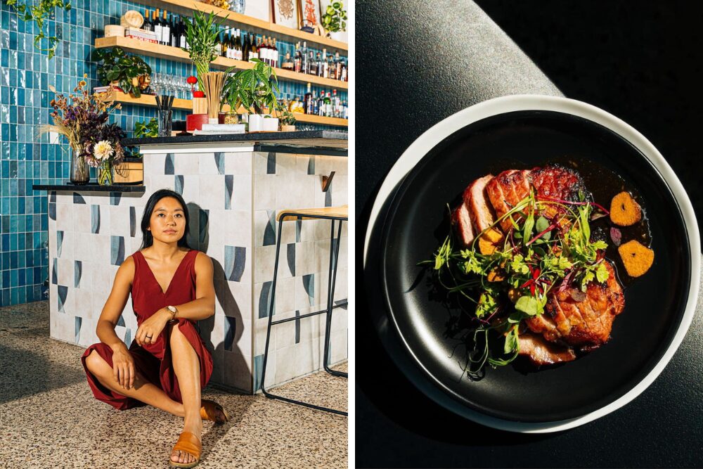 Khailing Neoh, left, owns Sum Bar, which serves dim sum, sesame balls, char siu barbecue pork and more.