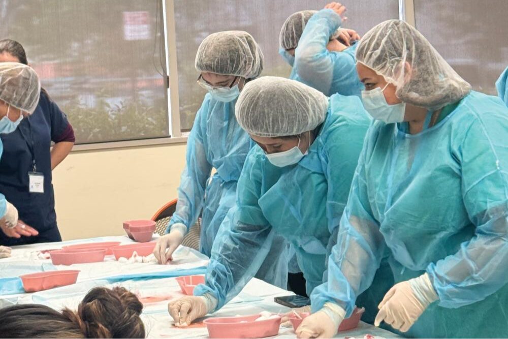 OFY students ina. veterinary training program