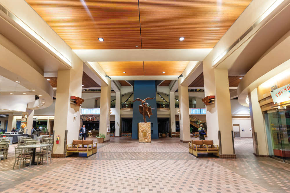 Albuquerque International Sunport opened a new food hall in 2024 as part of an overall $90 million terminal renovation.