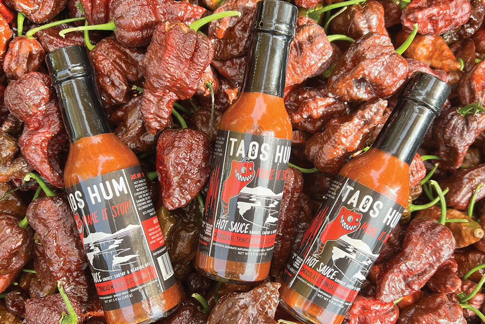 Taos Hum hot sauces