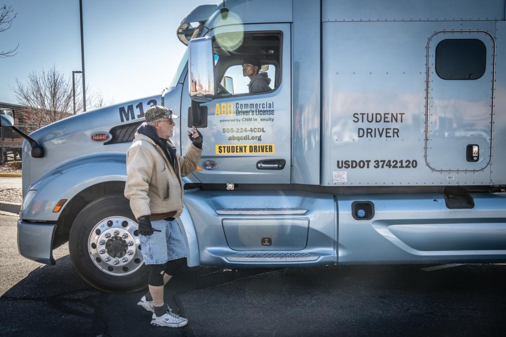 CNM Ingenuity commercial driver's license (CDL) stock photography.