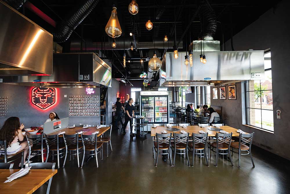 Visitors enjoy Korean barbecue at Mad for Galbi restaurant in Nolensville, Tennessee.