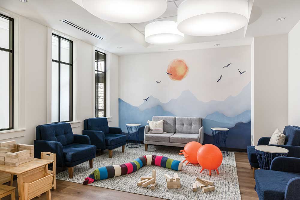 Waiting room at the Refuge Center for Counseling. The Refuge Center for Counseling has provided mental and emotional care for the past two decades.