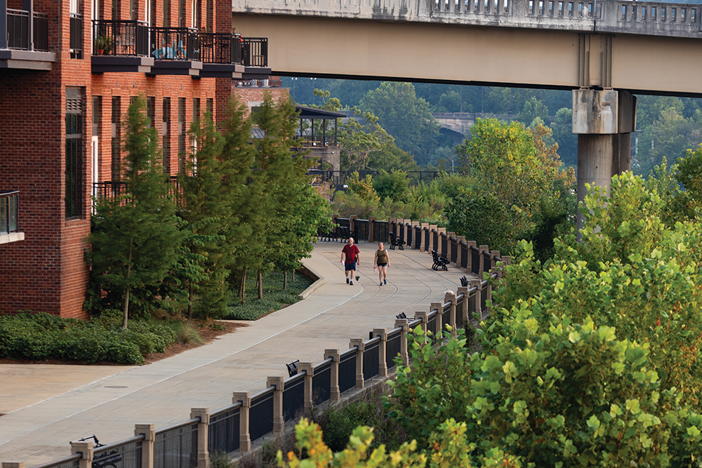 The Chattahoochee Riverwalk in downtown is one of many fun things to do in Columbus GA.