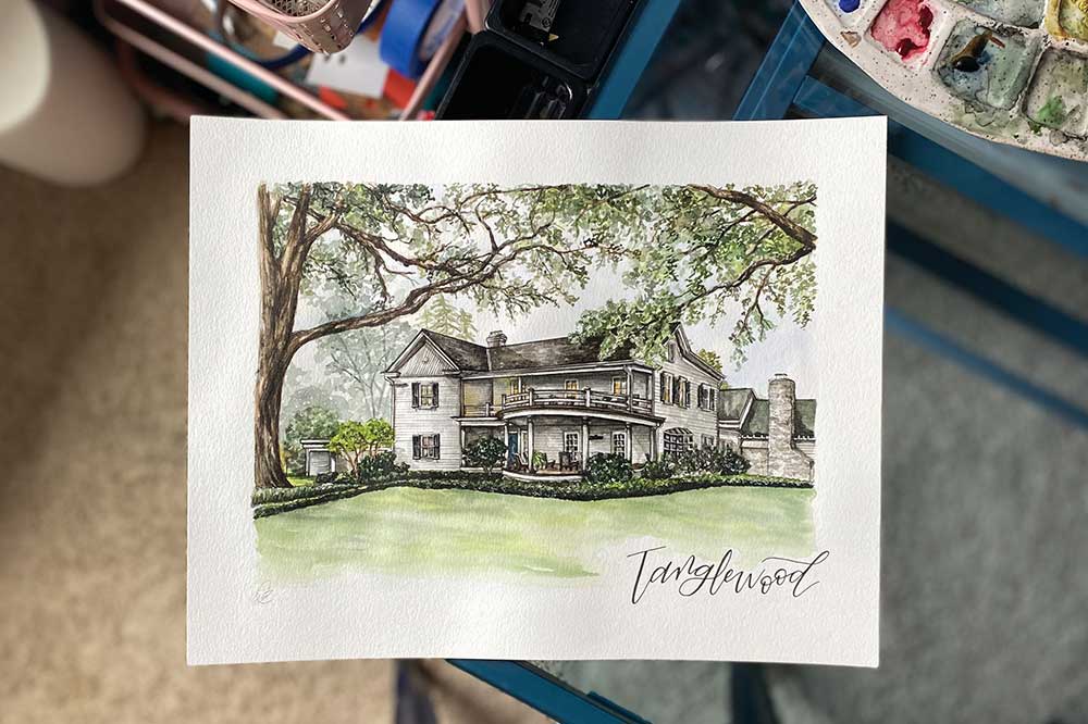 Analee Neeley, now a college student, launched her business in 2017 while in middle school. She originally began by creating bespoke stationery and watercolor commissioned work, which she would sell online and to members of her church.