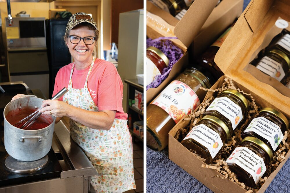 Janice Hullett says Jammin Jams rotates about 60 flavors throughout the year.