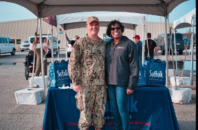 Janet Days and Capt. Matthew Schlarmann