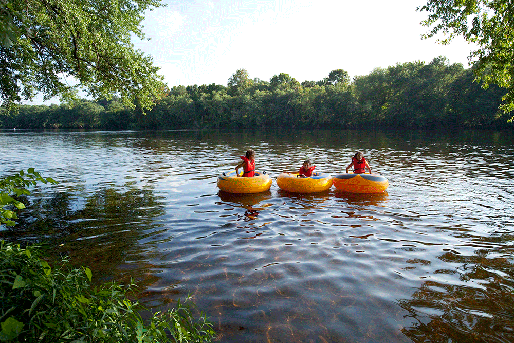 Tubing on the Middle James River Blueway