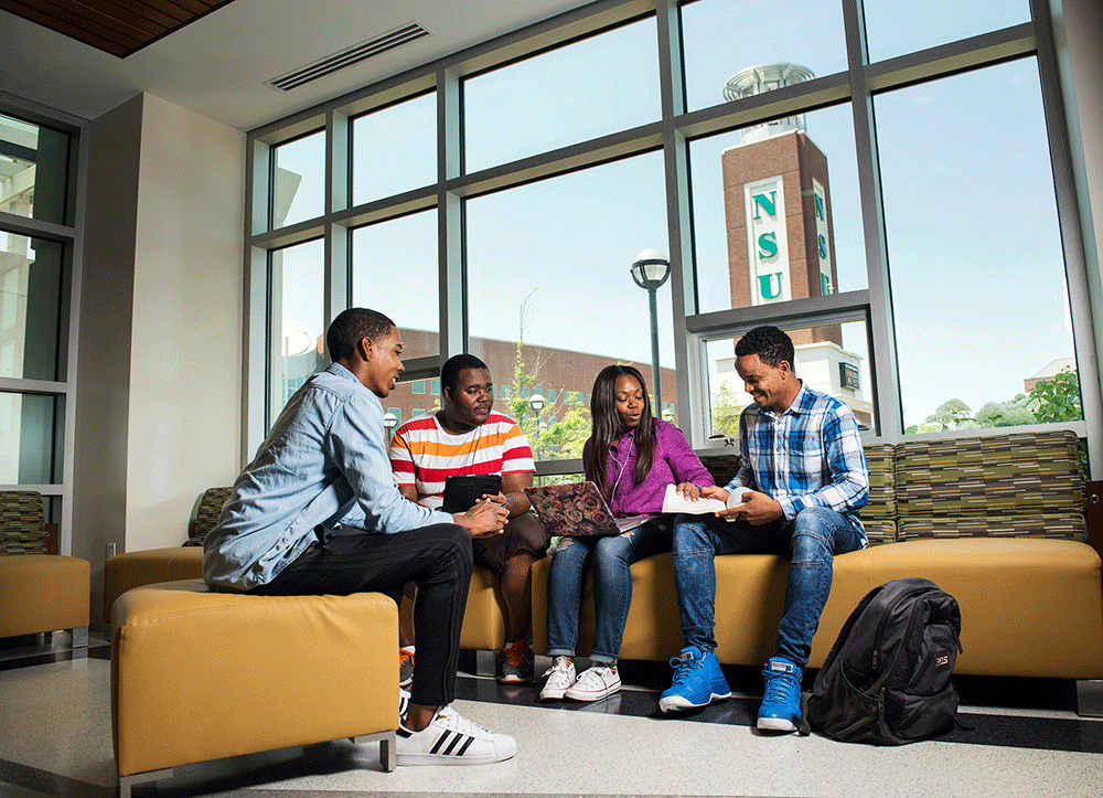 Students at Norfolk State University 