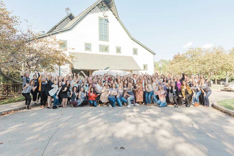 Group shot of attendees at a Women Connect Live Event.