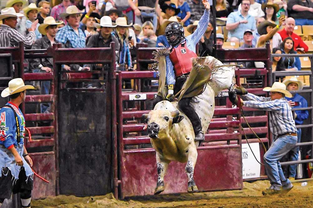 Photo from the Franklin Rodeo, a charity benefit for the Franklin Rotary Club.