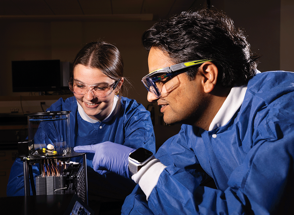 For an article about the nuclear renaissance in Tennessee. Photo shows two lab workers.
