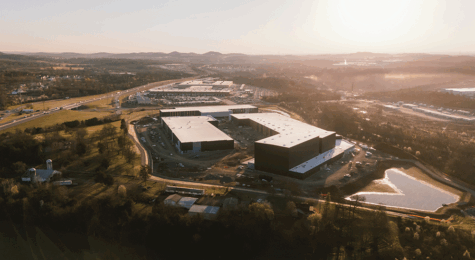 Aerial rendering of Rock Nashville