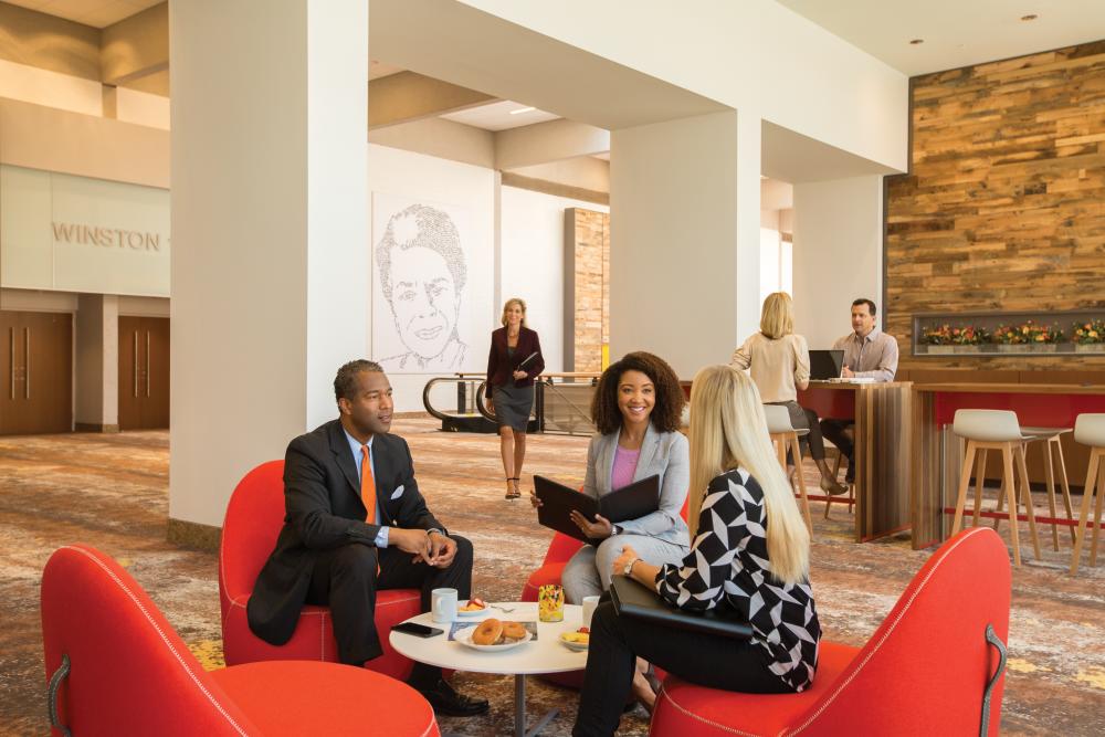 Winston-Salem’s walkable downtown, with historic landmarks, estaurants and vibrant arts district, is enticing to meeting planners. 