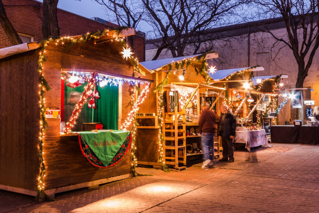 Christmas city village in Bethlehem PA. Any list of Christmas getaway ideas should start with Bethlehem, PA.